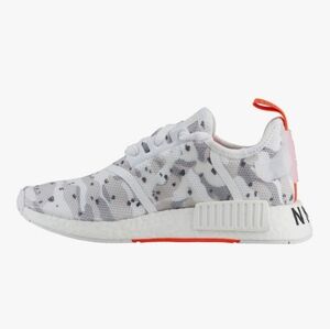 Adidas NMD R1 White Solar Camo Athletic Shoes ** Size  6.5 **